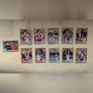 1990-91 NBA Hoops All Star Lot (11) John Stockton Chris Mullin Joe Dumars Parish
